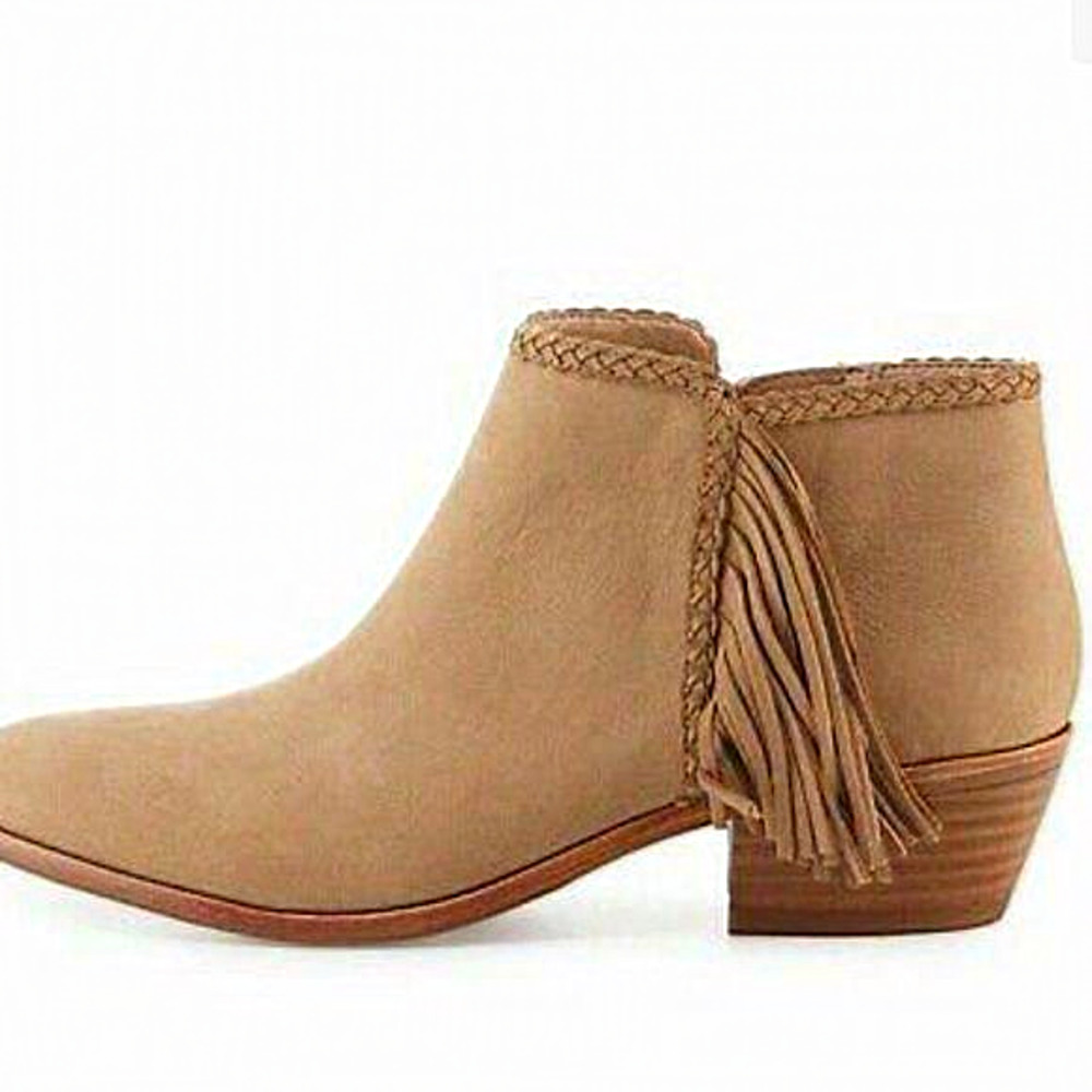 Sam Edelman Paige honey brown leather ankle boots size 8M
